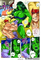 Alex vs. She Hulk porn comix