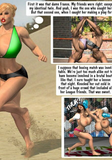 Megan & Denise- Catfight at Beach image 02