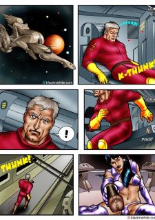 Space Sluts Toon - Space Sluts 1- Blacknwhite Interracial Comics