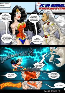 Wonder Woman vs Storm- DC vs Marvel porn comix